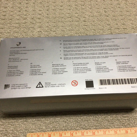 Porsche Cayman S 1:18 Scale Model. New in Box. - Picture 9 of 9